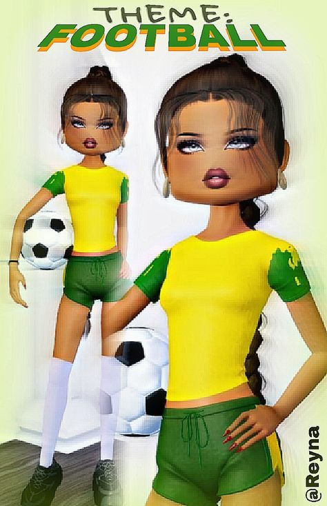 Football Outfit Dress To Impress, Football Dti Outfit, Football Dress To Impress, Winter Dinner Outfit, Vsco Outfit, Brazil Soccer, Football Outfit, Fancy Dress Code, Dti Hacks