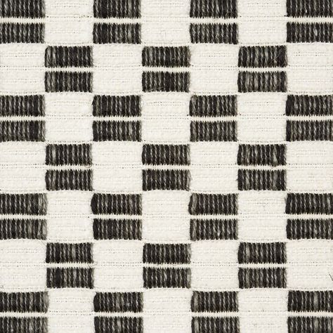 ELKHART | 76741 in BLACK | Schumacher Fabric | Elkhart is a soft, artisanal small woven check with a wonderfully homespun quality. Black Pattern Fabric, Pillow Fabric Texture, Black And White Fabric Texture, Printed Fabric Texture, Woven Fabric Texture, Rooftop Spa, Fabric Pattern Texture, Black Fabric Texture, Fabric Map