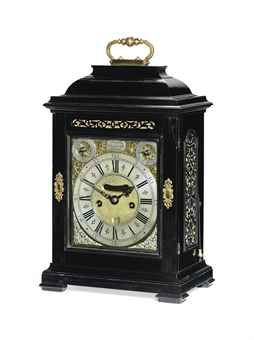 A GEORGE I EBONY STRIKING EIGHT-DAY TABLE CLOCK  DANIEL DELANDER, LONDON, CIRCA 1720 Desk Clocks, Table Clocks, Mantel Clocks, Antique Clock, Antique Clocks, Modern And Antique, Grandfather Clock, Antique Table, Rococo Style