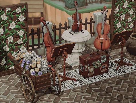 Street Musicians, Acnh Cottagecore, Animal Crossing 3ds, Animal Crossing Guide, Animal Crossing Wild World, Island Theme, Acnh Inspo, Island Decor, New Animal Crossing