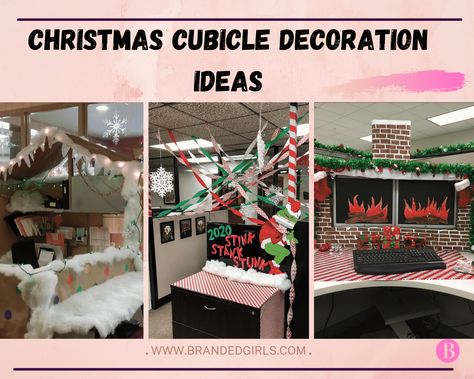 Christmas Cubicle Decoration Ideas Cubical Christmas Theme, Decorating Cubicle For Christmas, Cubical Decor Office Ideas Christmas, Office Cubicle Holiday Decorating Ideas, Office Christmas Decorating Ideas For Work Cubicle, Decorate Office Cubicle For Christmas, Xmas Cubicle Decorations, Cubicle Decor For Christmas, Office Cubical Christmas Decorating Ideas