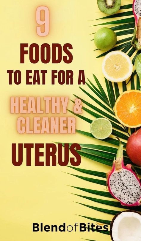 The uterus is the center for reproduction in females and needs to be kept in the best condition possible. Uterus cleansing can be carried out naturally by consuming certain types of food. Uterus cleansing foods contain a good number of antioxidants and iron mineral concentrations. They work together with the liver, to detoxify and clean different tissues and organs of the body. Check out the 9 best foods to eat for a healthy & cleaner uterus at www.blendofbites.com | wellness Polyps Uterus, Iron Mineral, Cleansing Foods, Organs Of The Body, Fibroid Diet, Cleanse Recipes, Herbs For Health, Good Foods To Eat, The Liver