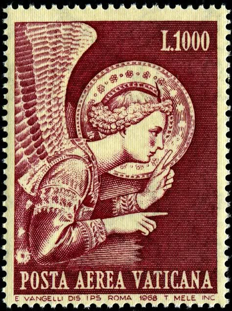 Vatican City STAMP طوابع بريد, Saint Gabriel, Postage Stamp Design, Calendar Stamps, طابع بريدي, Commemorative Stamps, Old Stamps, Mail Stamp, Rare Stamps