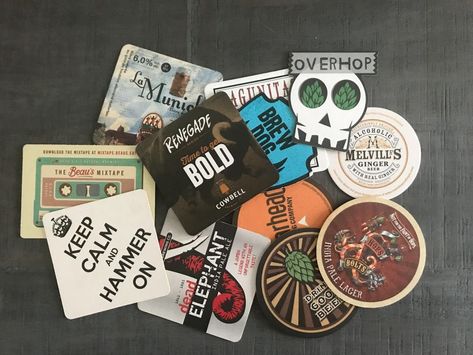 We love trying out new beers at our local beer festival and always pick up a cardboard coaster from the craft breweries we liked. Most of the coasters feature cool designs, but I hate to use them in case they get ruined. I wanted to find a way to make them more permanent and durable for everyday use! #crafts #coasters #preserve #beer #beercoasters #diy #homedecor | sponsored Best Homemade Gifts, Beer Christmas Gifts, Cardboard Coasters, Barn Bar, Diy Coasters Tile, Free Paper Printables, Home Craft Ideas, Cardboard Creations, Cardboard Craft