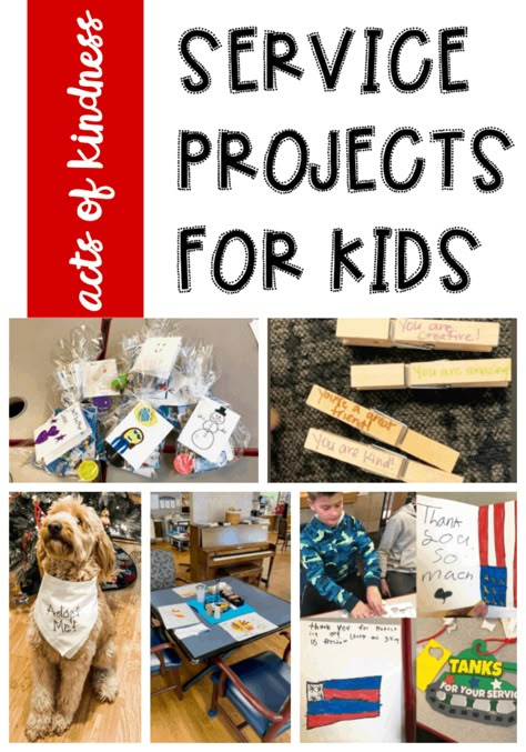 Service Projects For First Graders, 4-h Community Service Ideas, Service Projects For Kindergarteners, Kindergarten Service Project, Class Christmas Projects, Jr Beta Club Service Projects, 2nd Grade Service Projects, Elementary School Community Project, Interact Club Projects