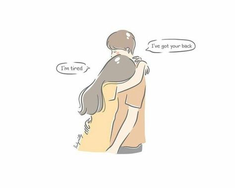 Can I Hug You, Hugs Couple, Tired Cartoon, Hug Cartoon, Cute Hug, Relationship Comics, I Hug You, Love Cartoon Couple, Cute Couple Comics