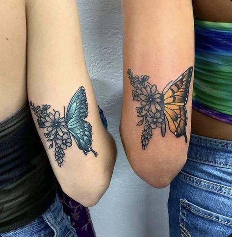 Matching Tattoos Ideas For Best Friends, Bff Tats, Cute Best Friend Tattoos, Matching Bff Tattoos, Matching Friend Tattoos, 16 Tattoo, Tattoo Placements, Matching Best Friend Tattoos, Bestie Tattoo