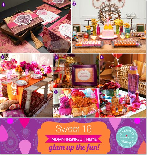 Glam up the fun at your sweet 16 with a Bollywood-inspired theme! #indiansweet16 #sweet16 #bollywoodsweet16  See the inspiration: http://www.bellenza.com/party-ideas/theme-ideas/glam-fun-bollywood-inspired-sweet-16-soiree Event Planning Forms, Event Planning Business Logo, Event Planning Office, Event Planning Printables, Bollywood Theme, Event Planning Career, Event Planning Quotes, Event Planning Template, Event Planning Checklist