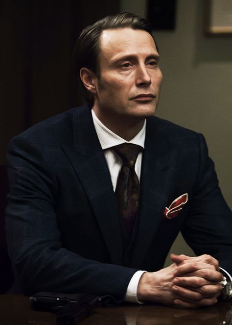 Dr. Hannibal Lecter (always repinning because I own Hanni's white shirt now!!! XD) Hannibal Suits Mads Mikkelsen, Hannibal Lecter Suits, Hannibal Suit, Dr Hannibal, John Bernthal, Hannibal Lector, Dr Hannibal Lecter, Hannibal Lecter Series, Hannibal Series