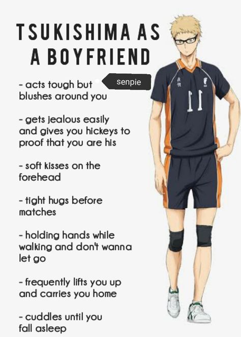 Haikyuu As Boyfriends, Tsukishima As A Boyfriend, Anime As Boyfriend, Tsuki X Yn, Anime As Your Boyfriend, Tsukishima X Yn Fanart, Tsukishima Kei As Your Boyfriend, Tsukki Fanart, Tsukishima Kei Headcanon