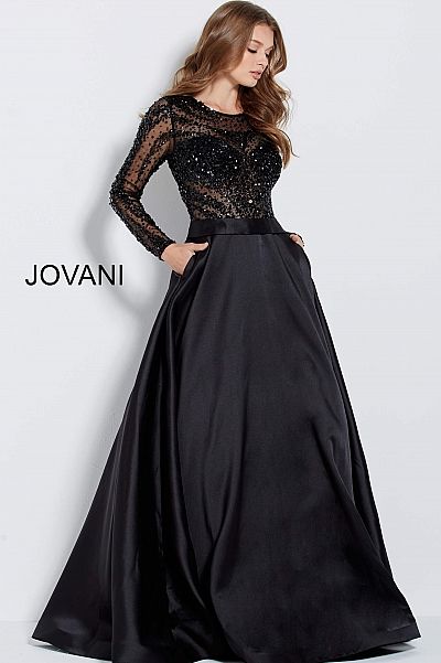 Gown Style Dress, Jovani Gown, Long Sleeve Ball Gowns, Look Formal, Ball Gown Skirt, Beaded Bodice, A Line Prom Dresses, Ball Gowns Prom, Quality Dresses