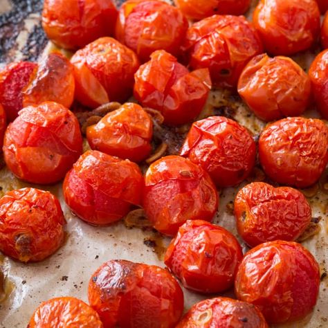 Sheet Pan Tomato Sauce, Roast Cherry Tomatoes, Cherry Tomato Sauce, Roasted Cherry, Roasted Cherry Tomatoes, Canning Tomatoes, Cooks Illustrated, Savory Sauce, Cherry Tomato