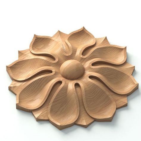 Wood rosette appliques floral for fireplace#additional-separator##additional-separator#Upgrade your fireplace with the understated elegance of these floral wood rosette appliques. Each rosette boasts a beautifully carved flower, crafted in a minimalist style that adds a touch of sophistication to your decor. These exquisite accents effortlessly enhance the aesthetic appeal of your fireplace, filling it with refined beauty and understated luxury. Wood Rosettes, Carved Rosettes, Greek Flowers, Amber Room, Cnc Router Projects, Cnc Wood Carving, Router Projects, Relief Carving, Wood Appliques