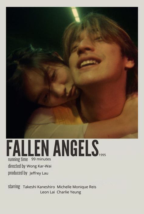 Fallen Angels Poster Film, Fallen Angels Movie Poster, Fallen Angels 1995 Poster, Fallen Angel Film, Fallen Angels Poster, Fallen Angels Movie, Fallen Angels 1995, Movie Recs, Angel Movie