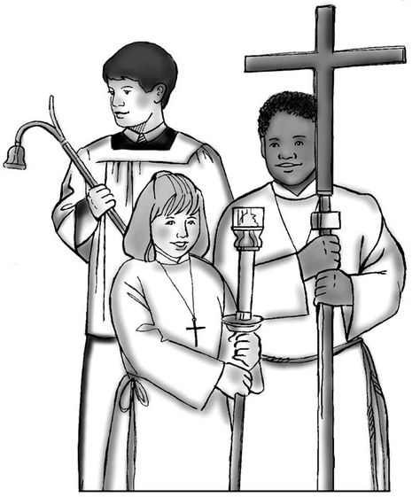 alt= Altar Server, Catholic Altar, Catholic Bible, Religious Education, Mary And Jesus, Bible Crafts, Helping Children, Clipart Images, Ancient History