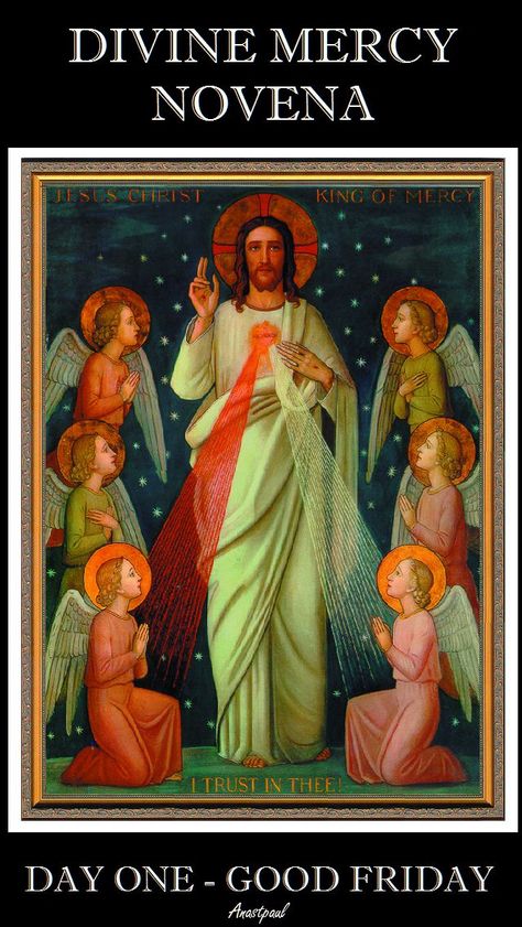 Divine Mercy Novena – Day One – Good Friday – AnaStpaul Divine Mercy Novena, Divine Mercy Sunday, The Divine Mercy, Mercy Seat, Apostles Creed, Agnus Dei, Sign Of The Cross, Holy Rosary, Divine Mercy