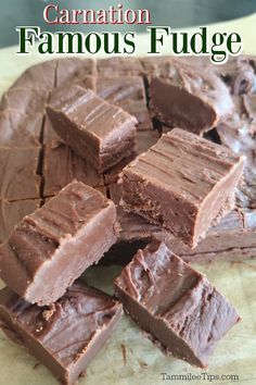 Kraft Fudge Recipe, Hershey Chocolate Fudge Recipe, Carnation Fudge Recipe, Original Fudge Recipe, Carnation Fudge, Fudge With Marshmallows, Million Dollar Fudge Recipe, Million Dollar Fudge, Chocolate Fudge Recipes Easy