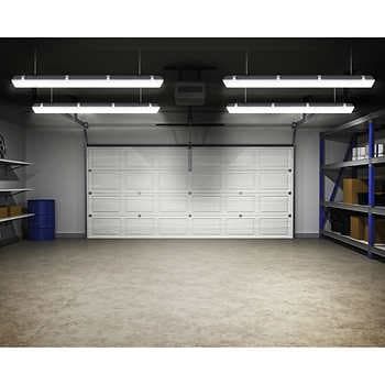 $79 at Costco - Koda 46" LED Utility Shop Light with Motion Sensor, 2-pack Garage Lighting Interior Ceilings, Modern Garage, Outdoor Shop, Garage Interior, Garage Makeover, Led Shop Lights, King Bedroom Sets, Garage Lighting, Shop Light