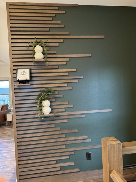 Dark Green Accent Wall Living Room, Green Accent Wall Living Room, Dining Room Wall Design, Dark Green Accent Wall, Accent Wall Living Room, Office Wall Colors, Green Accent Wall, Living Room Wall Designs, Green Accent Walls