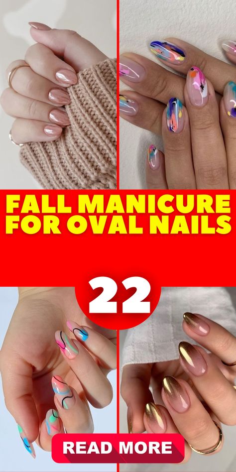 Embrace the fall season with trendy oval nail designs. Try natural colors or opt for a classy French tip. Whether short or long, make your nails shine this autumn in 2023.Ready for a nail refresh this fall? Go for an oval nail design! From brown matte colors to short classy designs, get on board with the latest nail trends in 2023. Nail Fall Ideas, Classy French Tip, Oval Nail Designs, Edgy Nail Art, Nail Fall, Oval Nail, Oval Nails Designs, Subtle Nail Art, Nail Pen