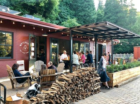 Watershed Restaurant - Restaurant - Mill Valley | Airbnb® Mill Valley California, Muir Woods National Monument, Mount Tamalpais, California Towns, European Village, Redwood Tree, Mill Valley, Beautiful Cottages, To The Mountains