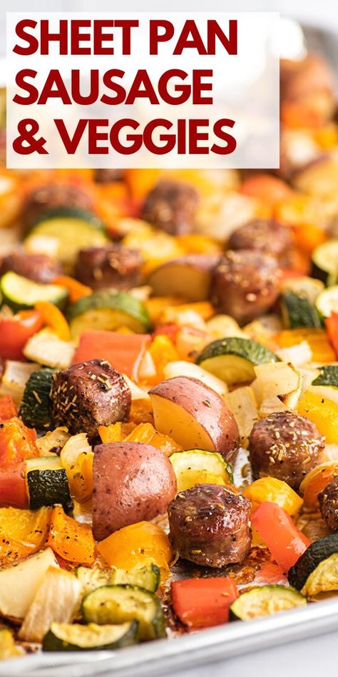 Sheet Pan Sausage Peppers Onions Potatoes, Sausage Potatoes Sheet Pan, One Pan Sausage And Veggies And Potatoes, Zucchini With Sausage Recipes, Pan Sheet Sausage And Veggies, Zucchini Italian Sausage Recipes, Sausage Potato Carrot Sheet Pan, One Pan Smoked Sausage And Veggies, Sheet Pan Sausage And Veggies And Potatoes