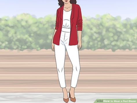 How To Wear A Red Blazer, Red Blazer Outfit For Work, Femme Style Outfits, Red Blazer Outfit, Casual Look For Men, Womens Red Blazer, Tomboy Femme, Cheetah Print Scarf, Neutral T Shirts