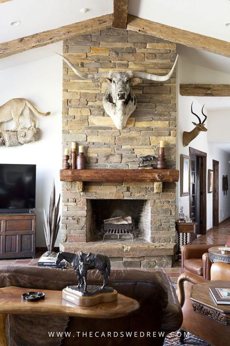 Fireplace Gallery, Modern Electric Fireplace, Ranch House Decor, Rustic Mantel, Ranch Decor, White Fireplace, Western Homes, Wood Fireplace, Western Home Decor