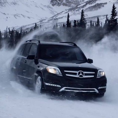 Turn a winter wonderland into a winter playground.  #Mercedes #Benz #GLK #4MATIC #Instacar #carsofinstagram #germancars #luxury Mercedes Benz Suv, Mercedes Glk, Benz Suv, Mercedes Cars, Lux Cars, Mercedes Car, Mercedes Benz Amg, German Cars, Unique Cars