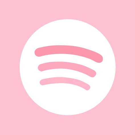 Pink Spotify Icon Soft Pink Icons For Apps, Pink Spotify Icon, Pink Spotify, Macbook Icon, Photo Editing Apps Iphone, Android App Icon, Spotify Icon, Pink Macbook, Kawaii App