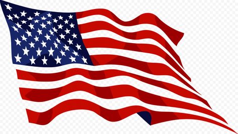 Waving American Flag, Original Background, Flag Png, Usa Flag, Png Image, Memorial Day, American Flag, Transparent Background, Flag