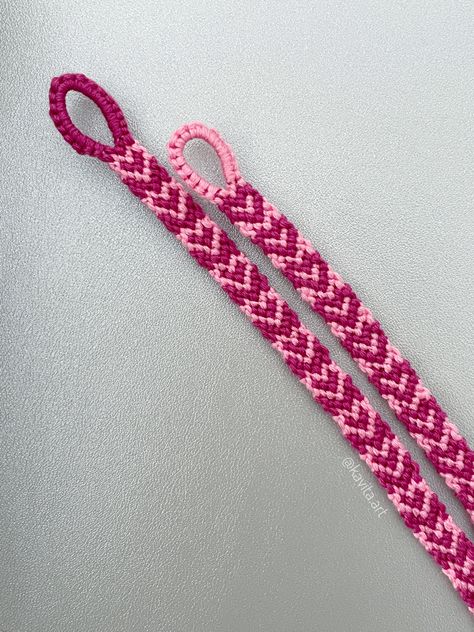 Heart Yarn Bracelet, Thread Heart Bracelet, Mulina Bracelets Hearts, Chevron Heart Bracelet, Heart Chevron Bracelet, Heart Crochet Bracelet, Heart String Bracelet, Heart Bracelet Tutorial, Pink Heart-shaped Friendship Bracelets