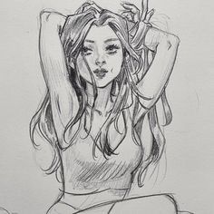 Leslie Hung, Dream Art, Art Drawings Sketches, Drawing People, Art Reference Poses, Portrait Drawing, Pretty Art, Art Sketchbook, Animation Art