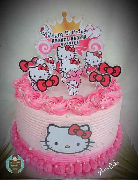 Aura, Hello Kitty, Birthday Cake, Happy Birthday, Kitty, Cake, Birthday, Quick Saves