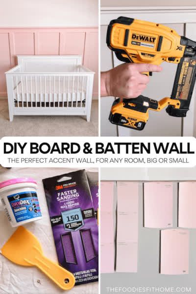 White Board And Batten Wall Nursery, Accent Wall With Window Nursery, Board And Batten Half Wall Nursery, Batten Wall Nursery, Nursery Board And Batten Wall, Pink Board And Batten Wall, Board And Batten Nursery Wall, Board And Batten Wall Nursery, Nursery Board And Batten