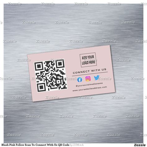 Blush Pink Follow Scan To Connect With Us QR Code Business Card Magnet https://www.zazzle.com/blush_pink_follow_scan_to_connect_with_us_qr_code_business_card_magnet-256760666997129888?rf=238253331811171847&tc=bcb24instfollow Qr Code Business, Qr Code Business Card, Diy Business, Hat Crafts, Qr Code, Gaming Wall Art, Instagram Followers, Baby Accessories, Blush Pink