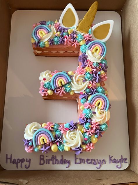 Number Three Birthday Cake, Number 3 Rainbow Cake, Number 3 Unicorn Cake, Rainbow Number Cake, Unicorn Number Cake, Unicorn Letters, Unicorn Alphabet, Flamingo Birthday Cake, Cake Unicorn