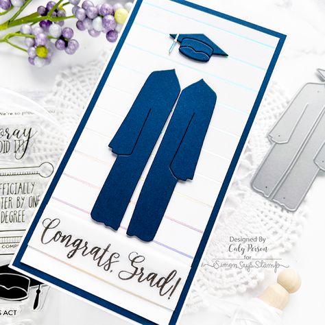 Mft Graduation Cap Ideas, Cap And Gown Stampin Up Cards, Su Cap And Gown Cards, Graduation Cards Stampin Up Handmade, Graduation Cards Handmade Stampin Up Simple, Ctmh Graduation Cards, Masculine Graduation Cards, Stampin Up Cap & Gown Stamp Set, Stampin Up Graduation Cards