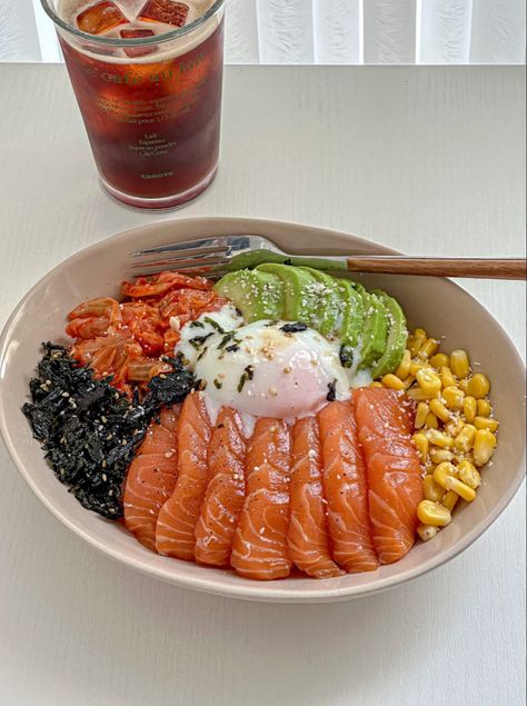 Korean Healthy Food, Japanese Healthy Food, Different Types Of Food, Healthy Food Menu, Resep Diet, Healthy Food Inspiration, Healthy Food Dishes, God Mat, Healthy Food Motivation