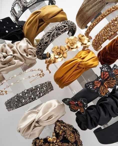 Headband Collection, Headband Ideas, Holiday Hair Accessories, Luxury Headbands, Luxury Hair Accessories, Headband Jewelry, 2020 Trends, Diy Headband, Headband Styles