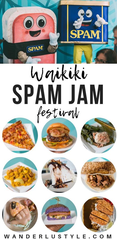 Waikiki Spam Jam festival in Hawaii Kimchee Fried Rice, Spam Jam, Hula Pie, Spam Fried Rice, Lo Mein Noodles, Hormel Recipes, Restaurant Dishes, Hawaiian Food, Hot Spicy