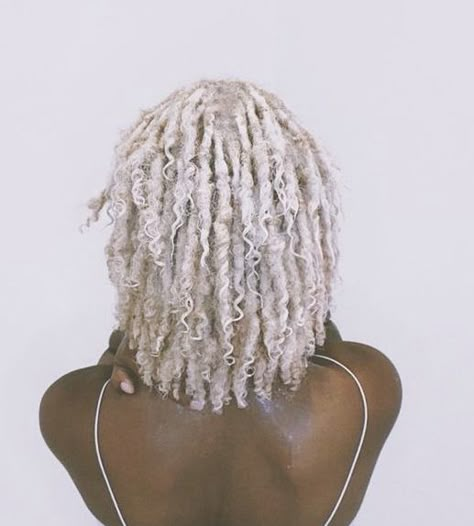 White Locs, Blonde Locs, Twists Locs, White Dreads, Curls Braids, Blonde Dreadlocks, Blonde Dreads, Peekaboo Hair, Short Locs Hairstyles