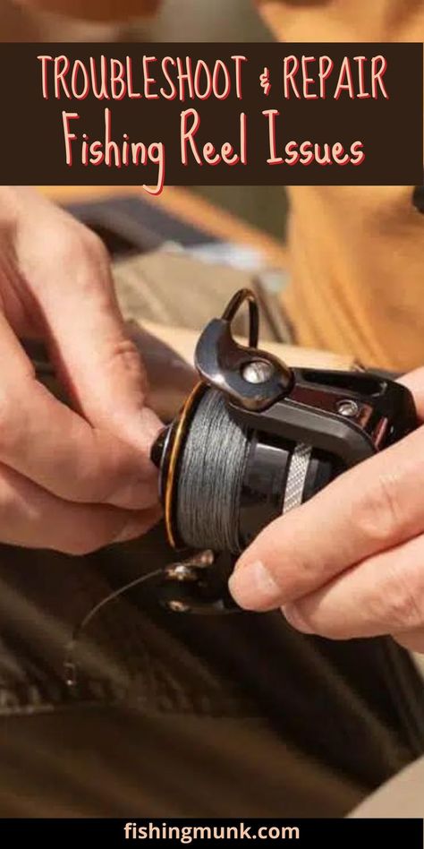 Be prepared to troubleshoot and repair any fishing reel issues that may come up during your angling trip. Fishing reel issues can range from your fishing line getting tangled or twisted, your cast bail mechanism is broken, or the wrong size fishing line is on the reel. Learn how to fix them before they happen. Fish Chart, Happy Fishing, Fly Fishing Tips, Fishing Techniques, Fishing Knots, Fishing Adventure, Freshwater Fishing, Fish Camp, Fishing Line