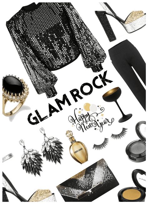 Rock And Roll Glam Outfit, Glam Rock Party Outfits, Glam Rock Winter Outfit, Glam Rock Party Theme, Rock And Roll Party Outfit, Glam Rock Style Women, Rockstar Party Outfit, Rock And Roll Theme Party Outfit, Glam Rock Outfits For Women