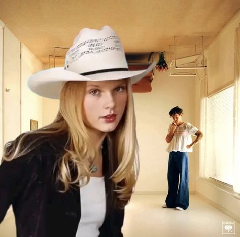 Taylor Swift Cowboy Hat, Haircut Tiktok, Cowboy Like Me, Harry's House, Bob Haircut, Playlist Covers, Taylor Alison Swift, Me Myself And I, Cowboy Hat