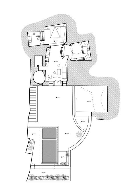 Summer Cave House in Santorini / Kapsimalis Architects | ArchDaily Santorini House Plan, Santorini House Design, Kapsimalis Architects, Santorini Architecture, Villa Floor Plan, Greece Images, Greece House, Santorini Grecia, Oia Greece