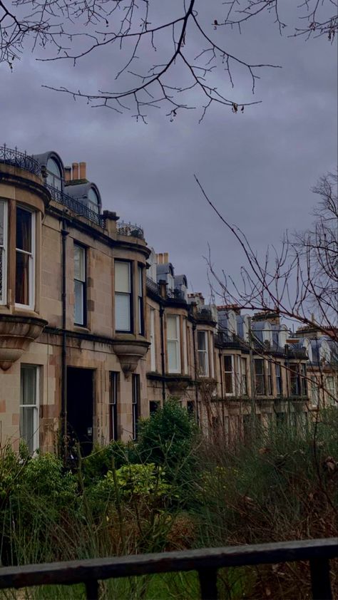 West end of Glasgow West End Glasgow, Glasgow West End, Twenty Twenty, Grey Skies, West End, Glasgow, Vision Board, Road, House Styles