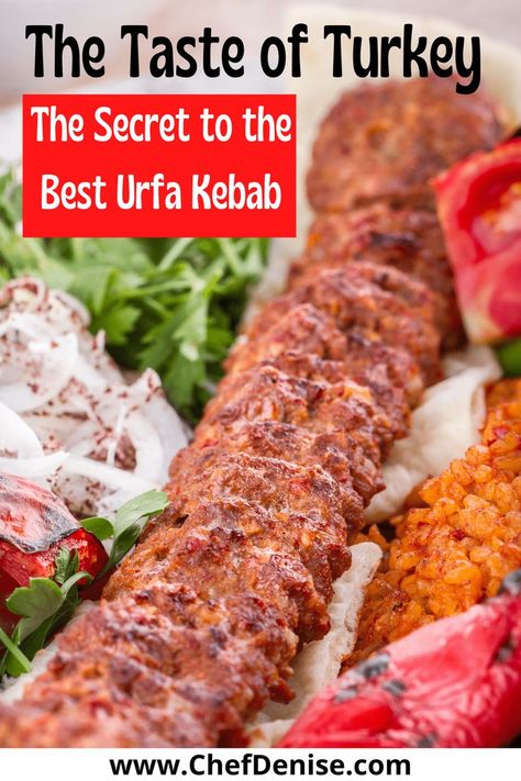 The Turkish kebab, Urfa Kebab Turkish Ground Beef Kebab, Armenian Kebab Recipe, Ground Turkey Kebab Recipes, Ground Turkey Kabobs Skewers, Kebab Seasoning Recipe, Turkish Kabob Recipes, Turkish Kebabs Recipe, Turkish Bbq Recipes, Turkish Kufteh Recipe