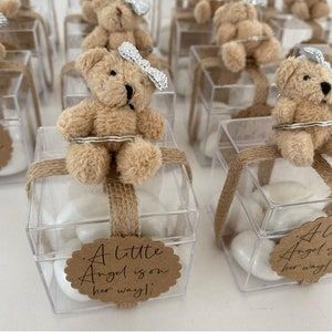 Teddy Bear Baby Shower Favors, Bear Baby Shower Favors, Teddy Bear Centerpieces, Teddy Bear Baby Shower Theme, Theme Bapteme, Baby Gender Reveal Party Decorations, Baptism Centerpieces, Bear Baby Shower Theme, Classy Baby Shower