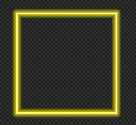 Neon Border Frame, Neon Yellow Background, Border Frame Png, Neon Frame, Neon Png, Original Background, Yellow Frame, Yellow Neon, Border Frame